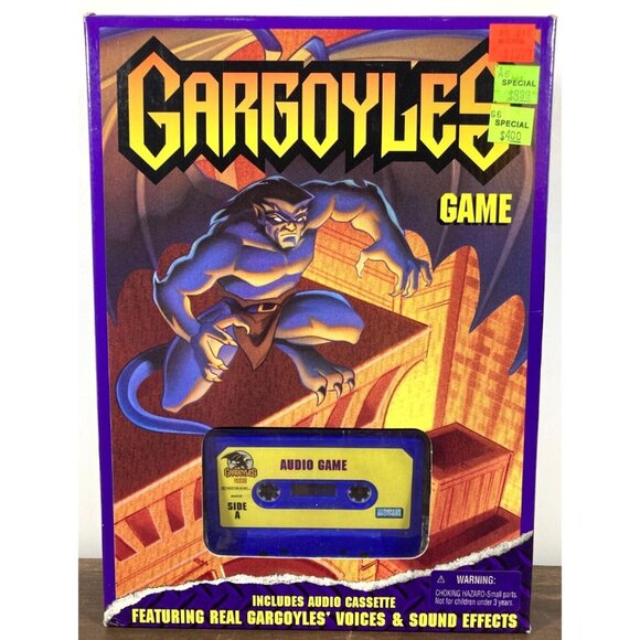 Vintage 1995 Gargoyles Audio Cassette Board Game Parker Brothers New In Box - Picture 1 of 11